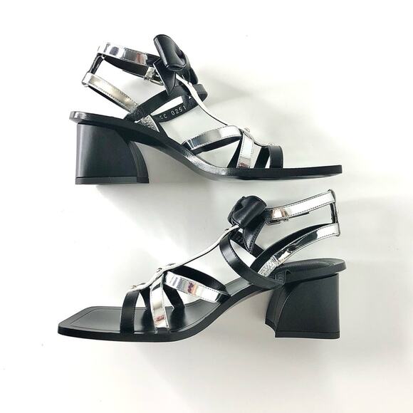 NEW Louis Vuitton Fornasetti 2021 LV Monogrammed Peplum Block Heel Sandals 35.5 - Picture 6 of 12